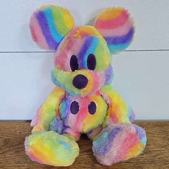 Disney Parks Mickey Rainbow Tie-Die Plush - Picture 1 of 5